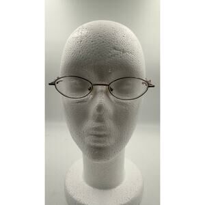 Hikari 6 Mens Half Rim Oval Eyeglasses Cafe 46-19-135 FRAMES ONLY